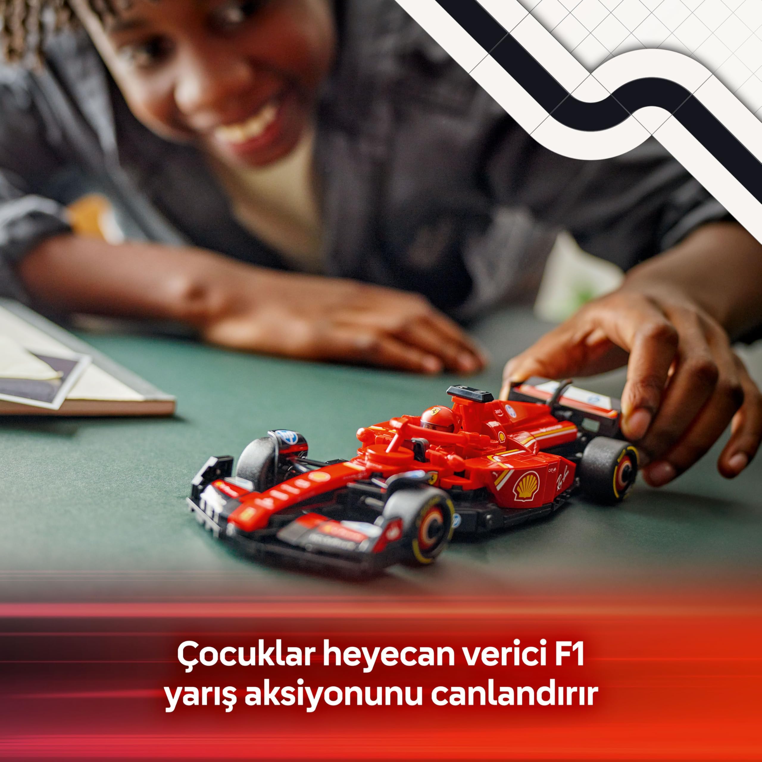 LEGO Speed Champions Ferrari SF-24 F1 Yarış Arabası 77242 - görsel 2