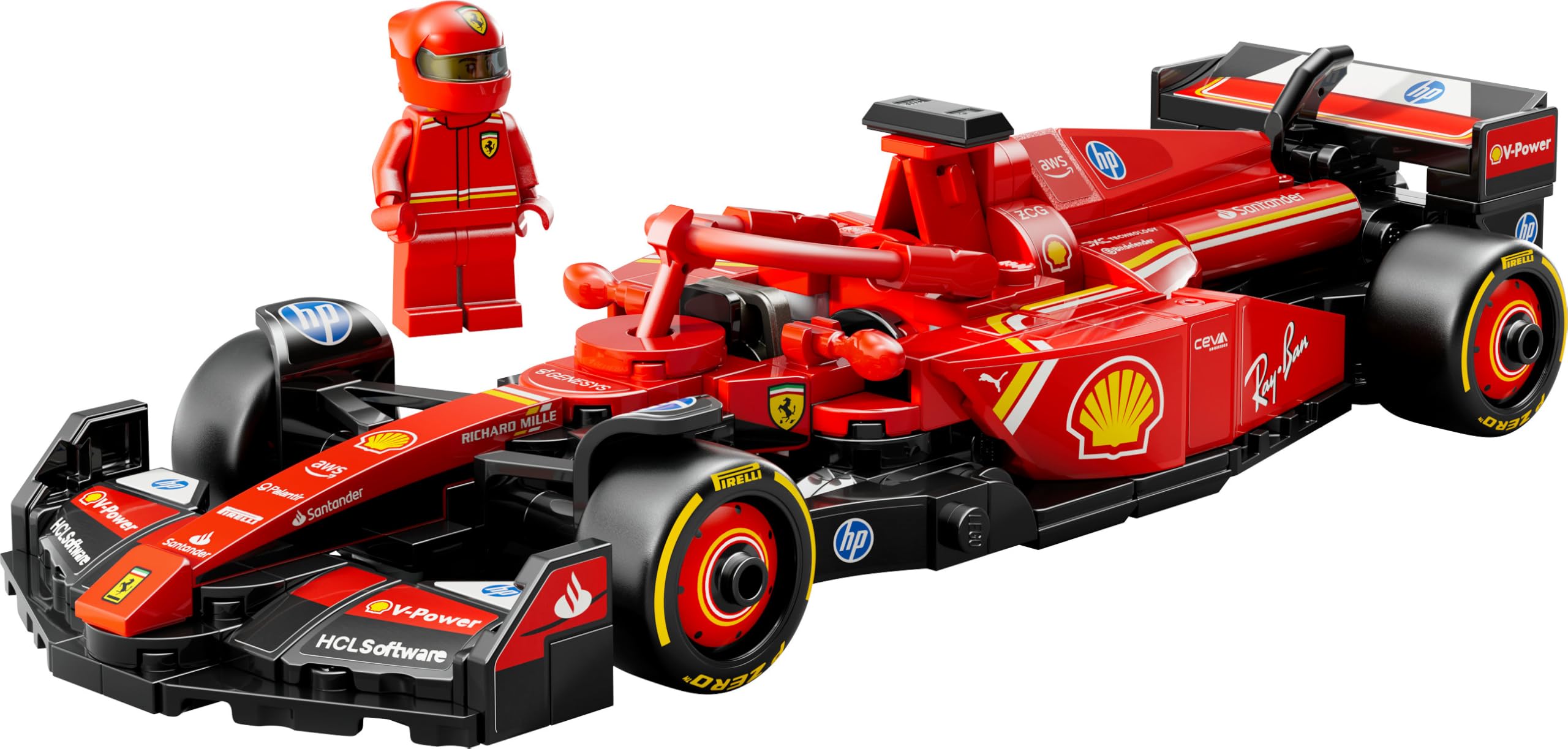LEGO Speed Champions Ferrari SF-24 F1 Yarış Arabası 77242 - görsel 3