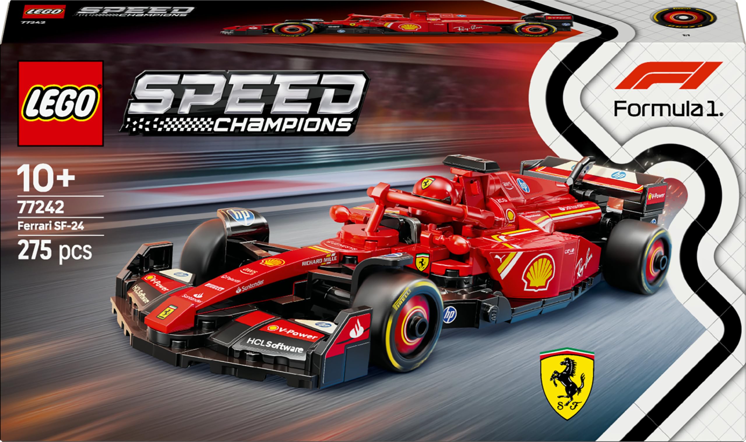 LEGO Speed Champions Ferrari SF-24 F1 Yarış Arabası 77242 - görsel 4