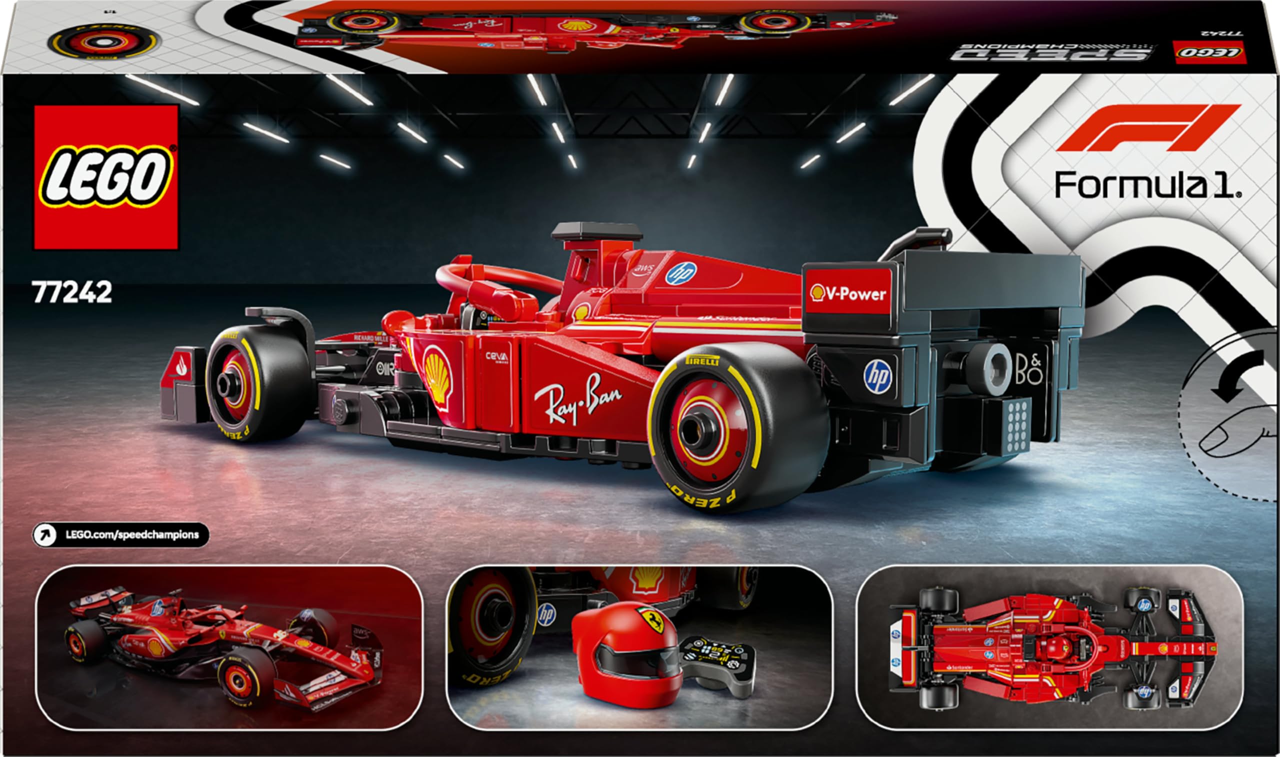 LEGO Speed Champions Ferrari SF-24 F1 Yarış Arabası 77242 - görsel 5