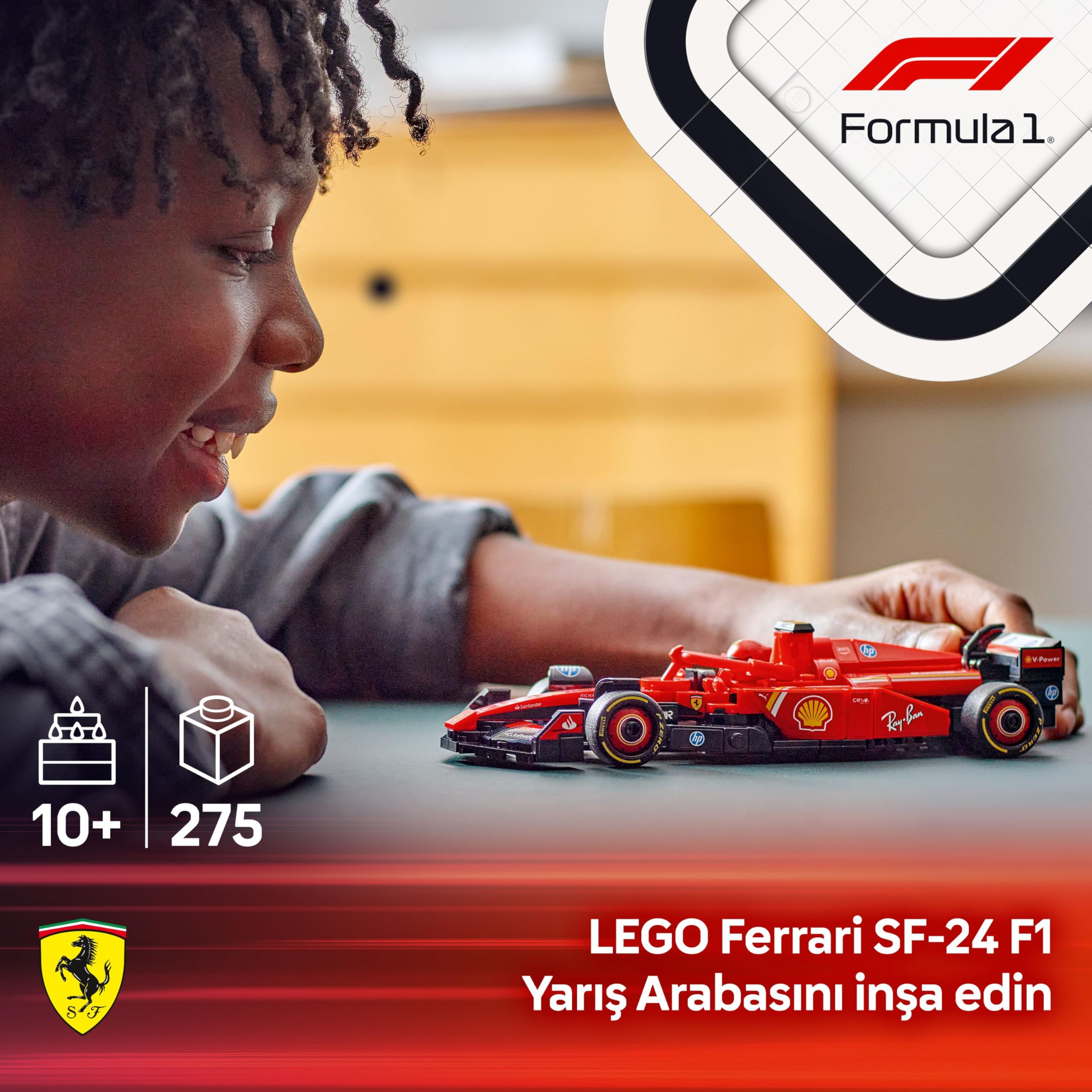 LEGO Speed Champions Ferrari SF-24 F1 Yarış Arabası 77242 - görsel 6