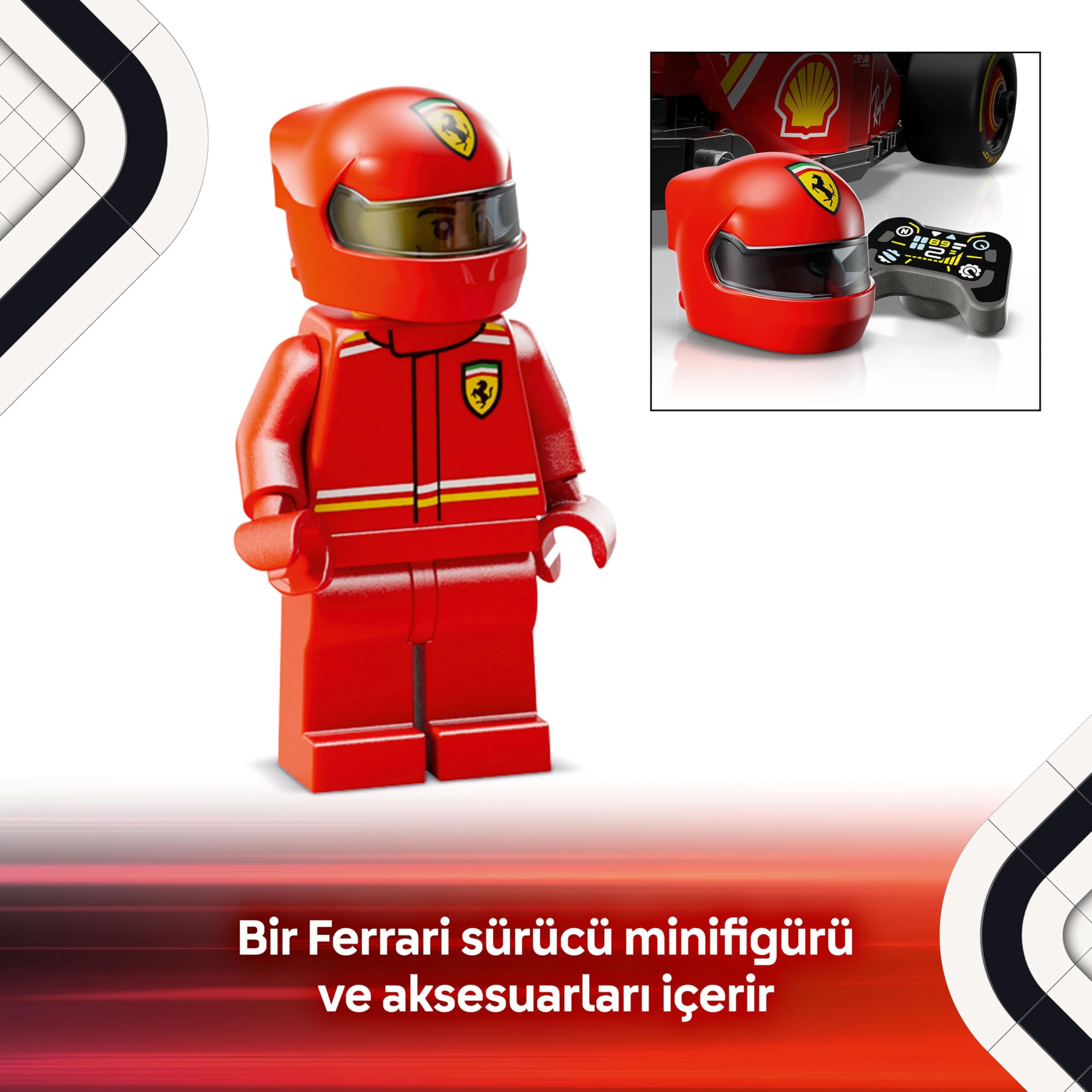 LEGO Speed Champions Ferrari SF-24 F1 Yarış Arabası 77242 - görsel 7