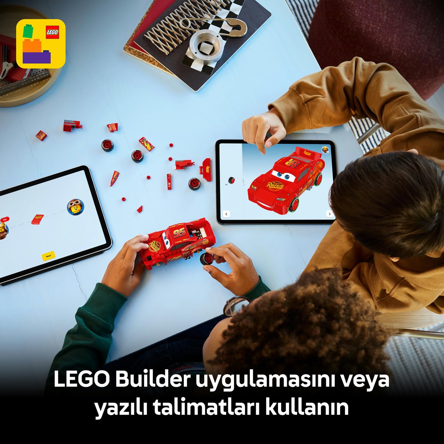 LEGO Speed Champions Şimşek McQueen 77255 (20. Yıl) - görsel 9