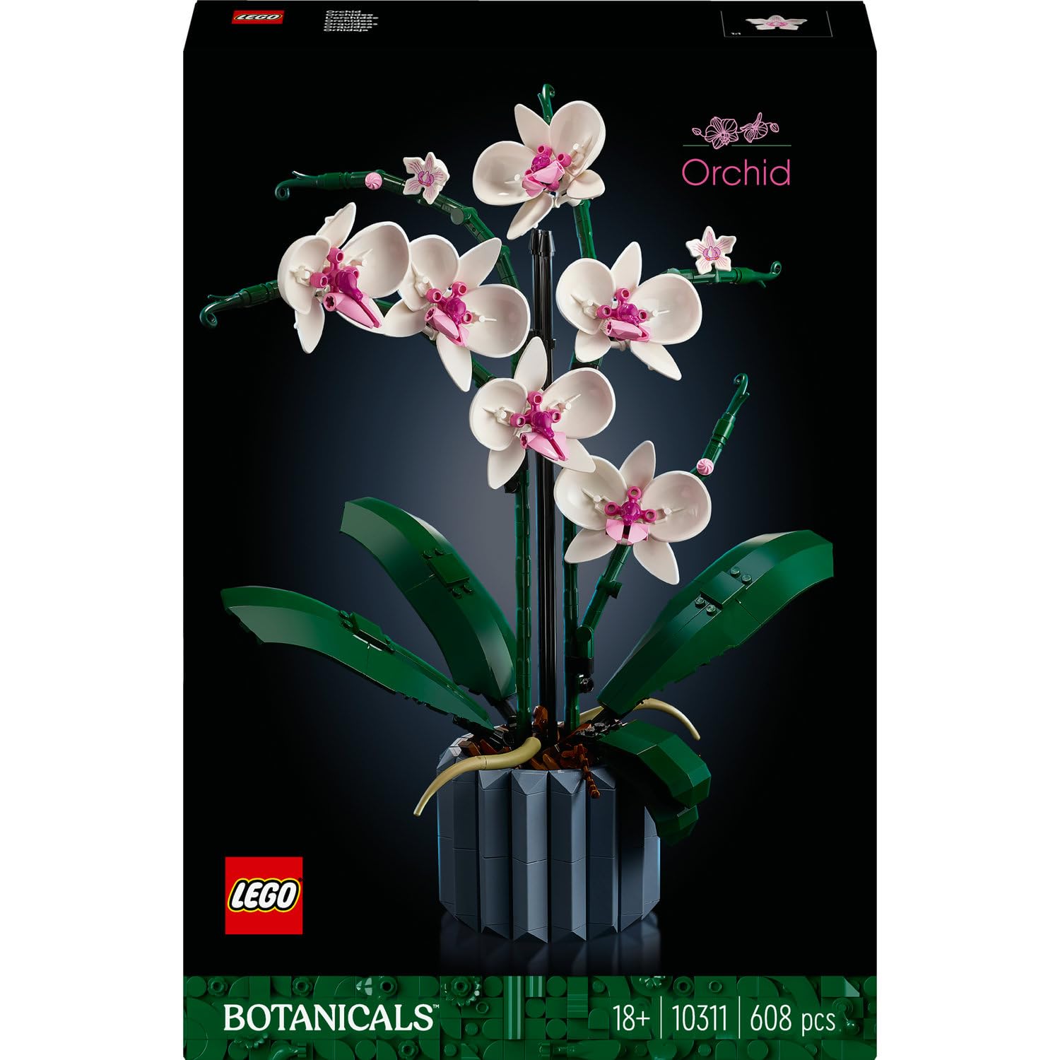LEGO Botanicals Orchid 10311 | 608 Parça Yetişkin Yapım Seti - görsel 4