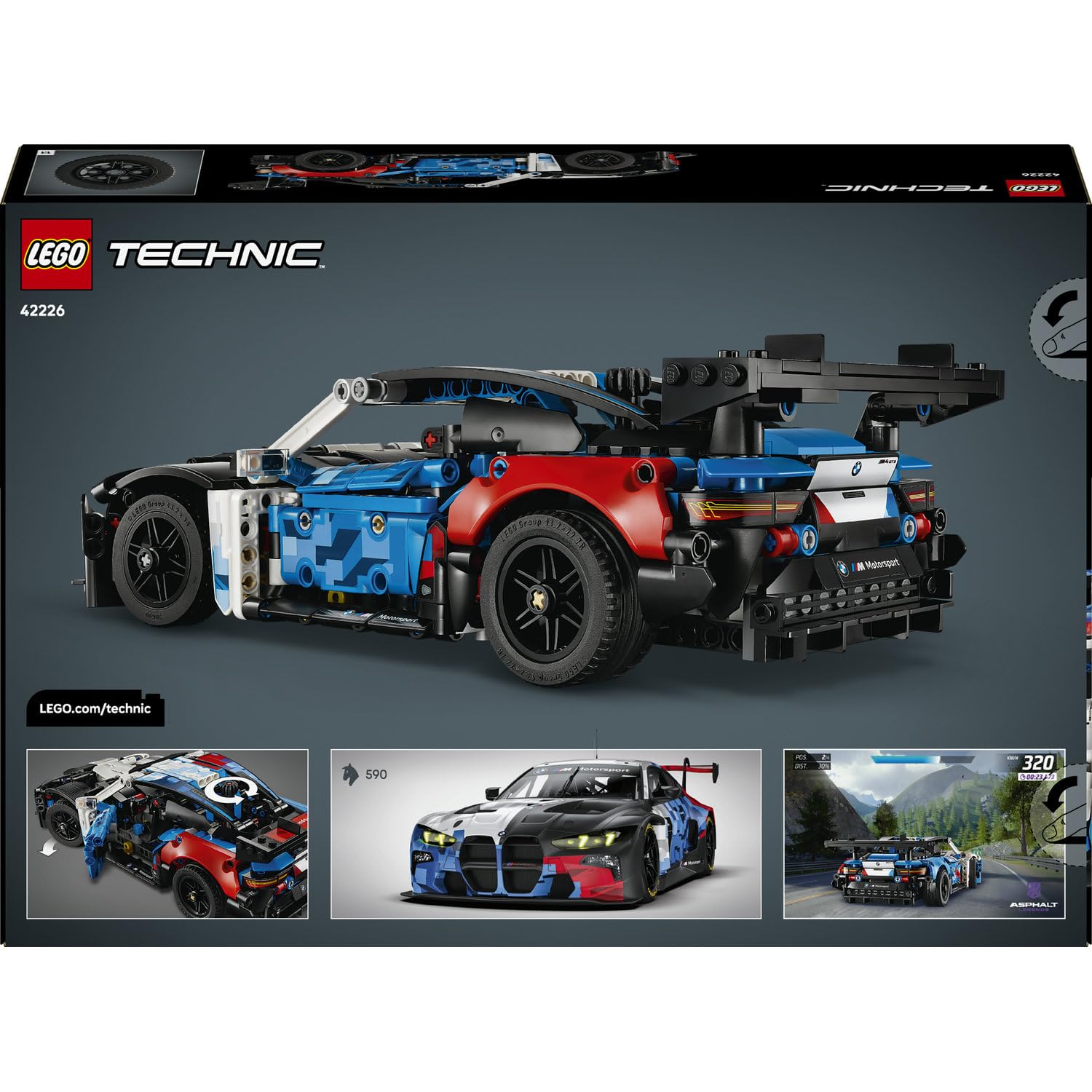 LEGO Technic BMW M4 GT3 EVO Yarış Arabası 42226 - görsel 5