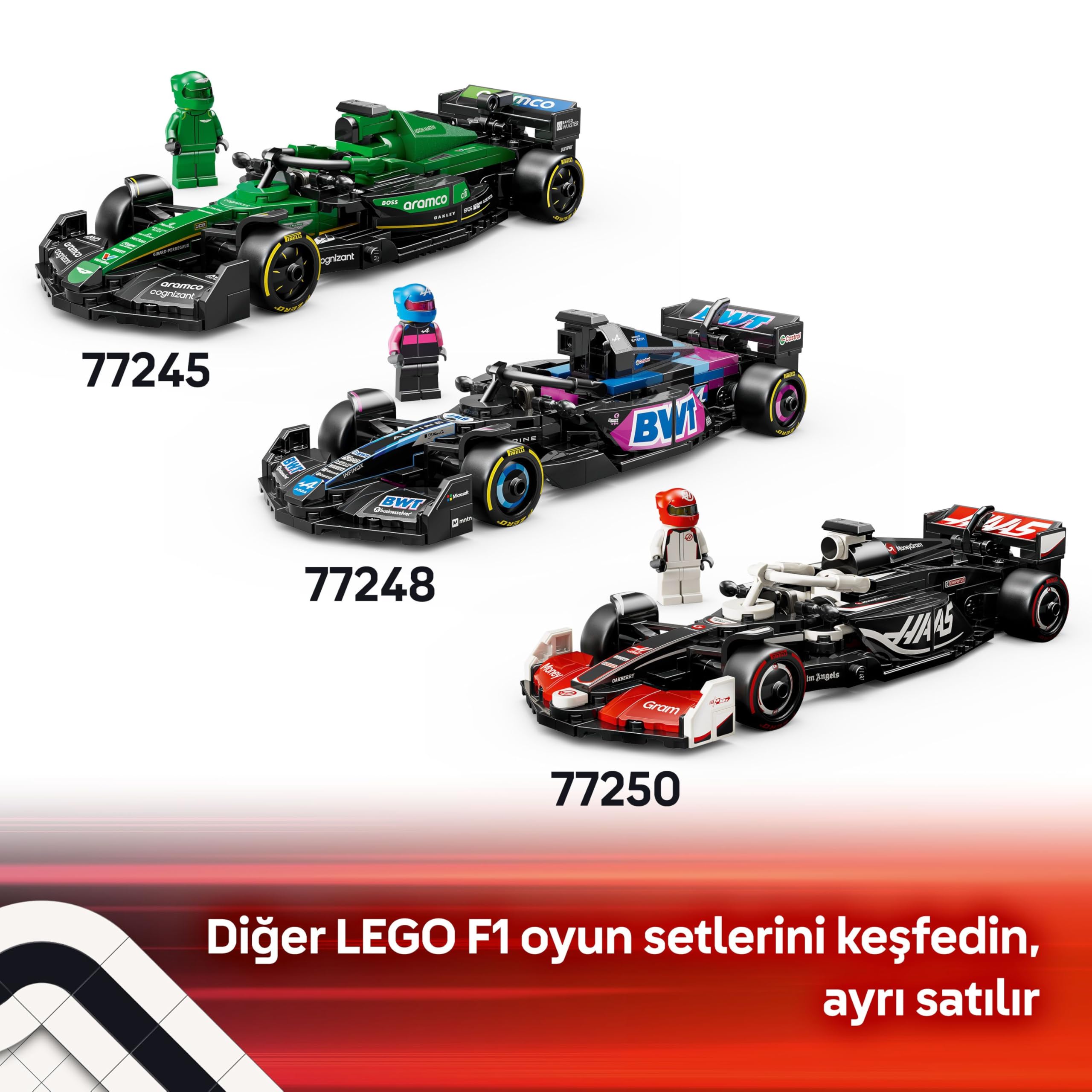 LEGO Speed Champions Ferrari SF-24 F1 Yarış Arabası 77242 - görsel 10