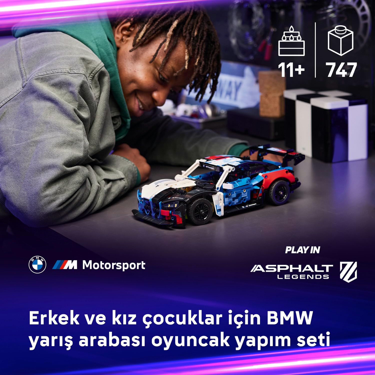 LEGO Technic BMW M4 GT3 EVO Yarış Arabası 42226 - görsel 6