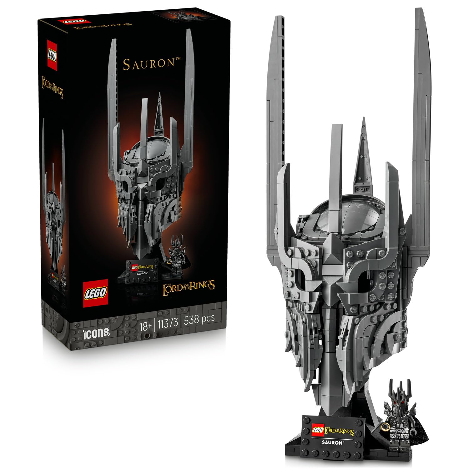 LEGO Icons Yüzüklerin Efendisi: Sauron'un Miğferi 11373