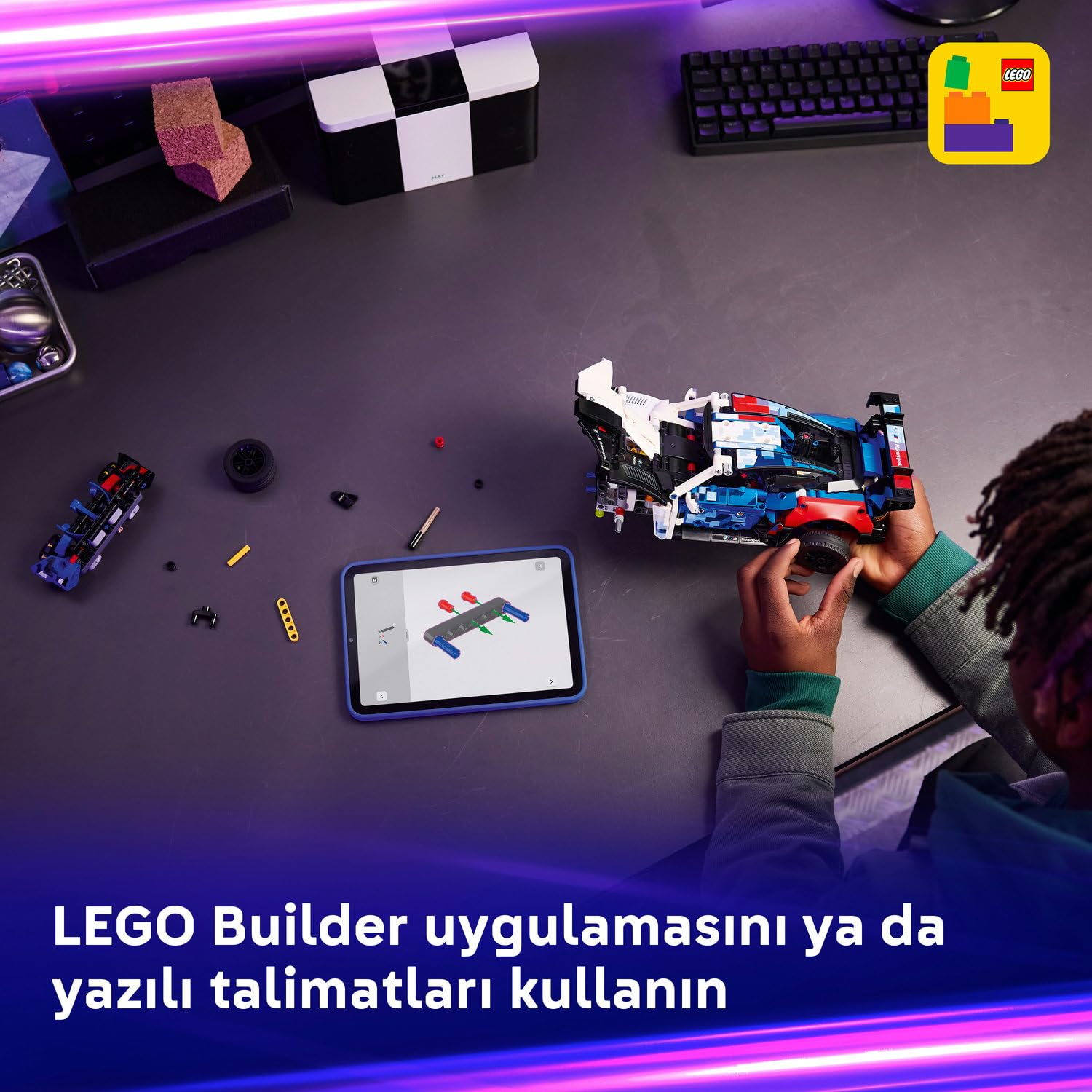 LEGO Technic BMW M4 GT3 EVO Yarış Arabası 42226 - görsel 10