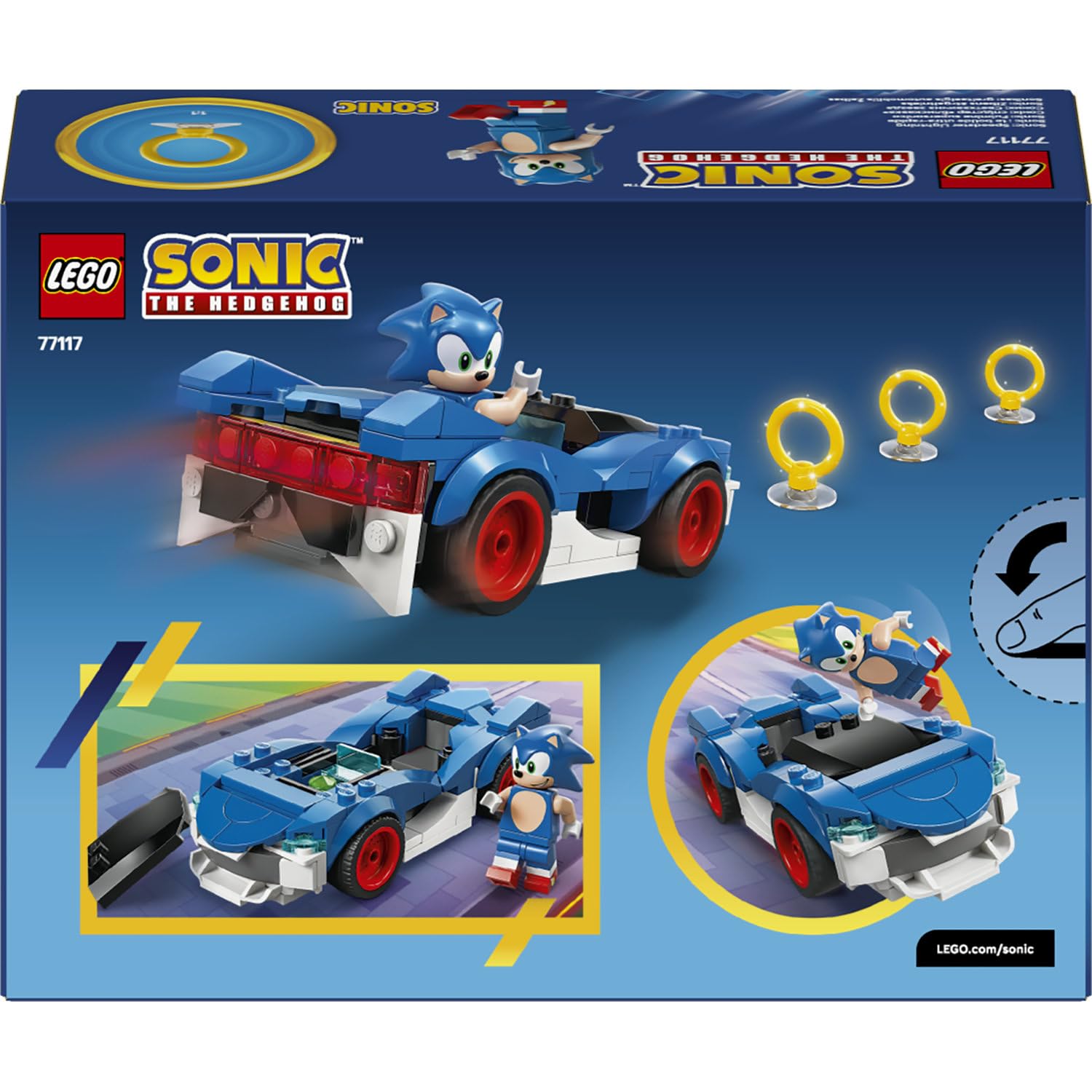 LEGO Sonic the Hedgehog Sonic: Şimşek Araba 77117 - görsel 5