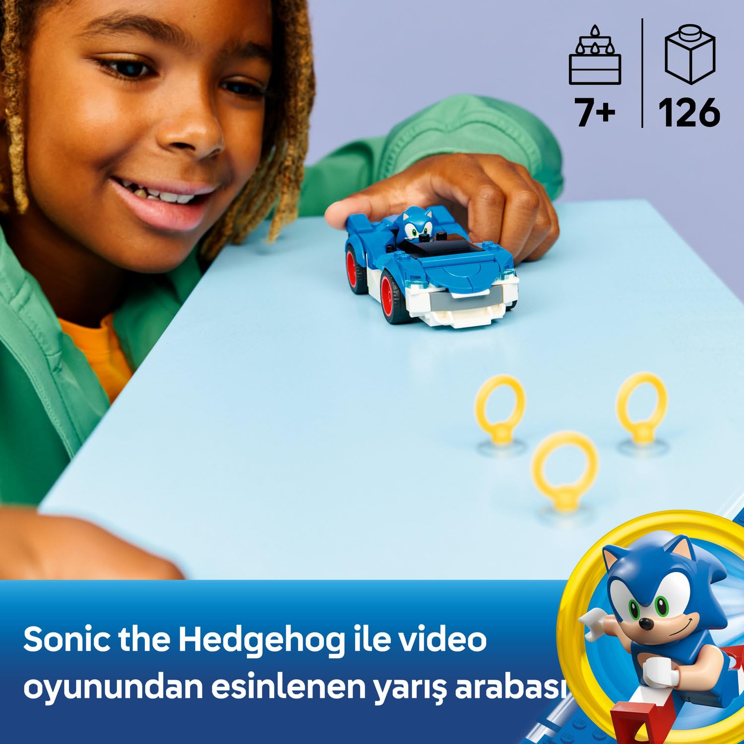 LEGO Sonic the Hedgehog Sonic: Şimşek Araba 77117 - görsel 6