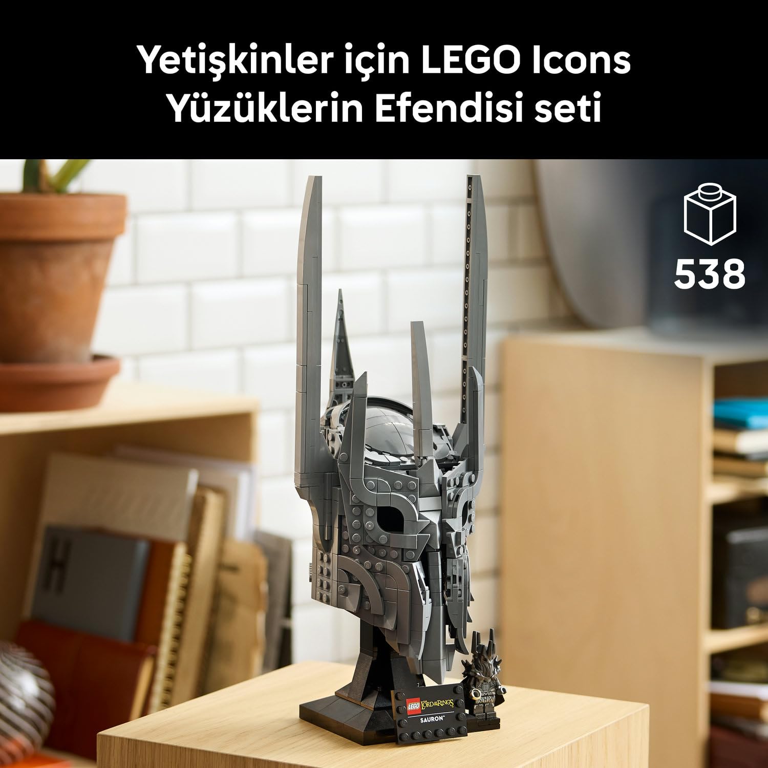LEGO Icons Yüzüklerin Efendisi: Sauron'un Miğferi 11373 - görsel 6