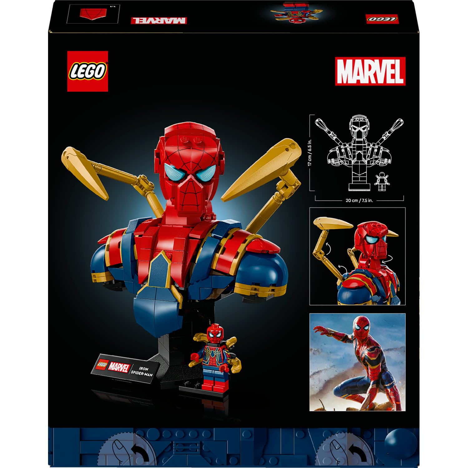 LEGO Marvel Iron Örümcek Adam Büstü 76326 - görsel 7