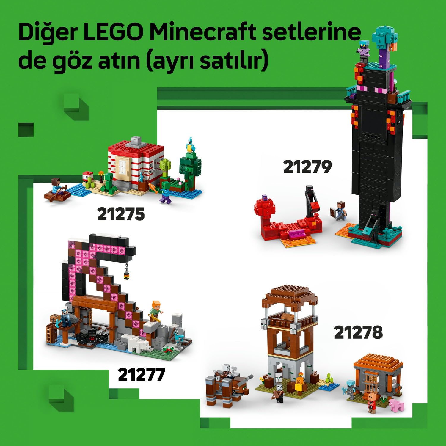 LEGO Minecraft The Creeper 21276 | 665 Parça - görsel 10