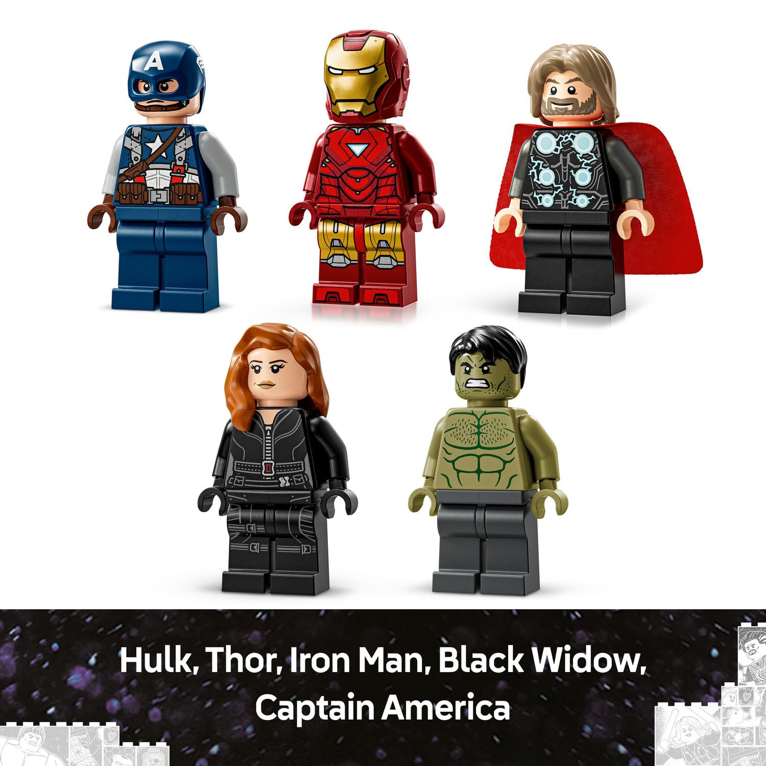 LEGO Marvel 76313 Marvel logosu ve minifigürleri seti - görsel 8