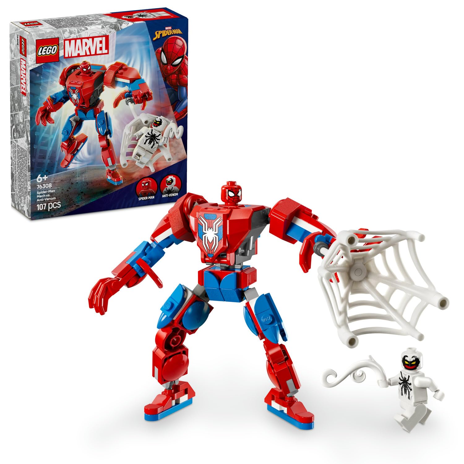 LEGO Marvel Örümcek Adam Robotu: Anti-Venom’a Karşı 76308