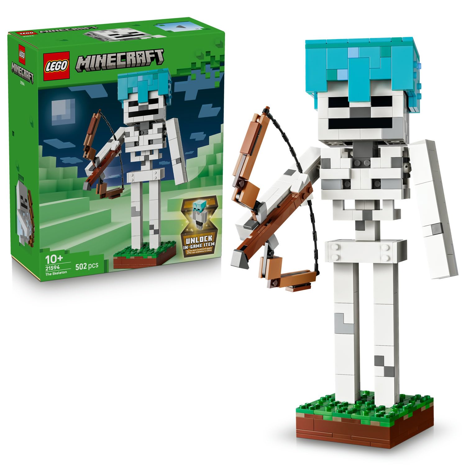 LEGO Minecraft İskelet 21594 | 502 Parça Eklemli Yapım Seti