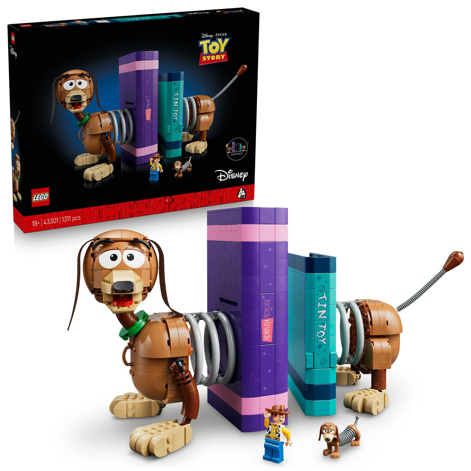 LEGO Disney & Pixar Toy Story Slinky Dog Bookends 43301 (1311 Parça)
