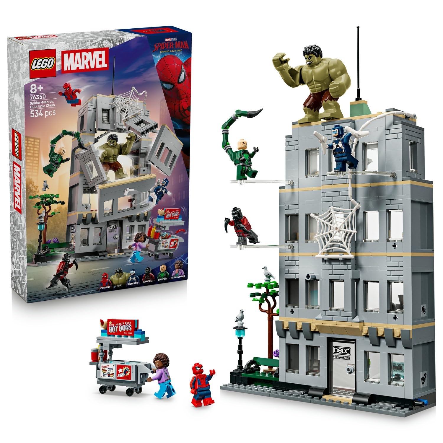 LEGO Marvel Örümcek Adam ve Hulk’ın Destansı Çarpışması 76350