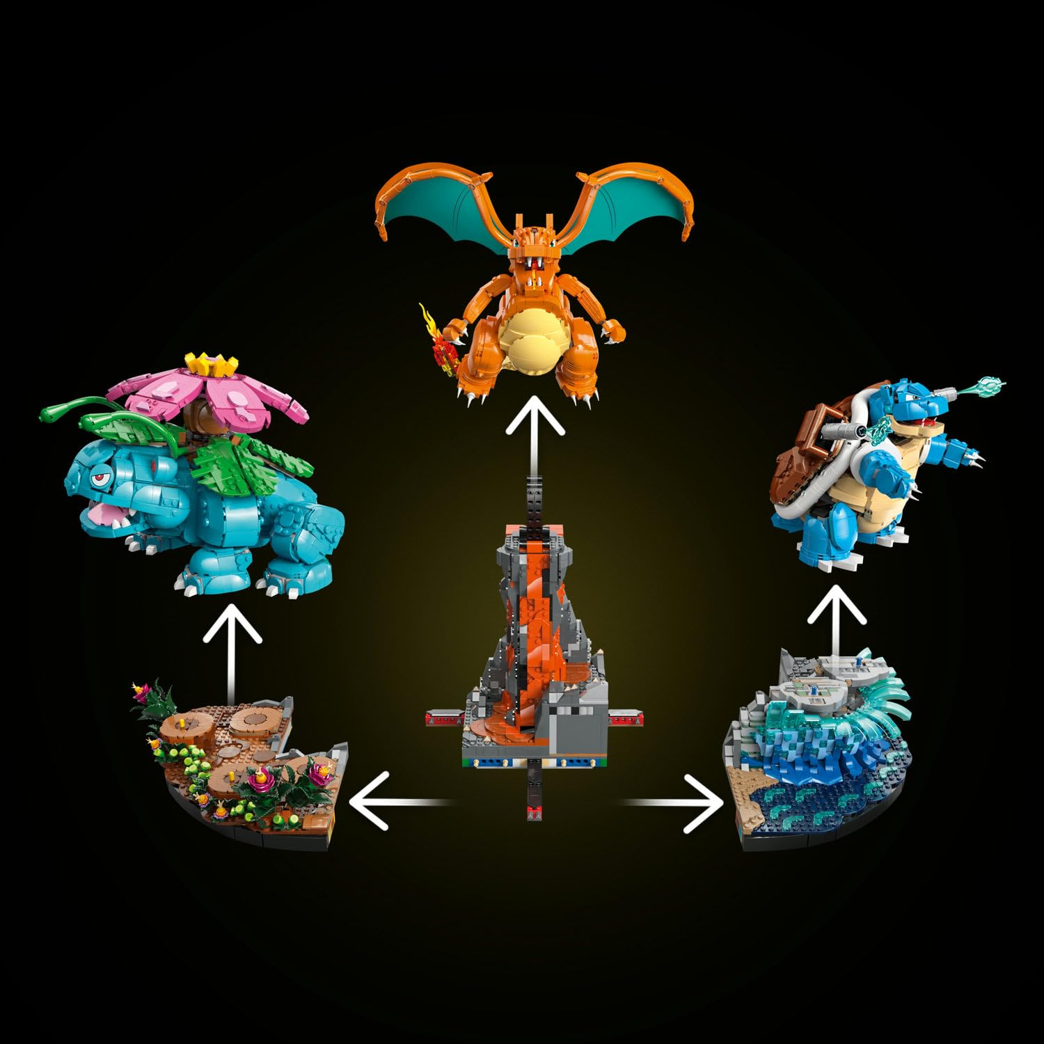 LEGO Pokémon Venusaur, Charizard ve Blastoise 72153 - görsel 8