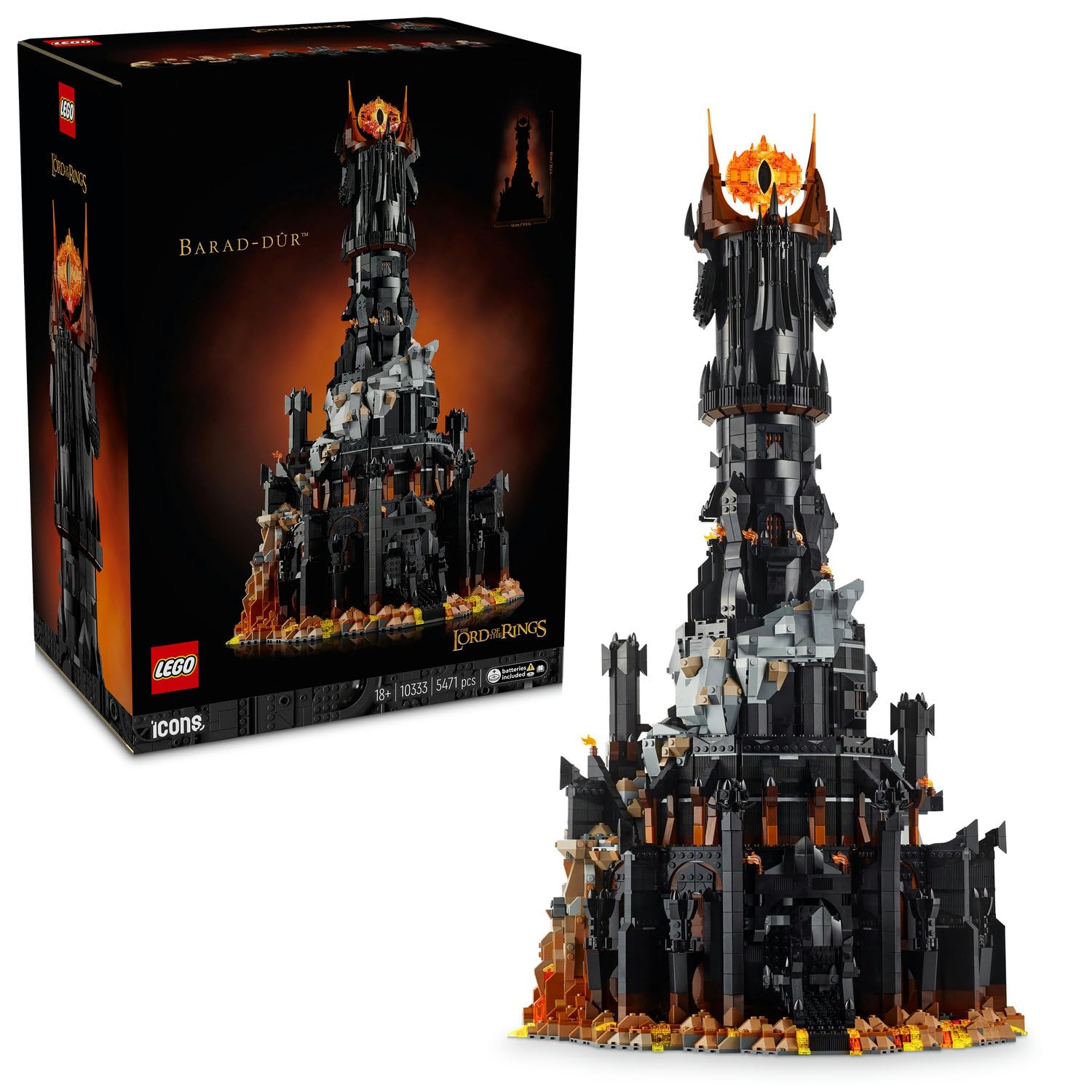 LEGO Icons Yüzüklerin Efendisi: Barad-dûr 10333