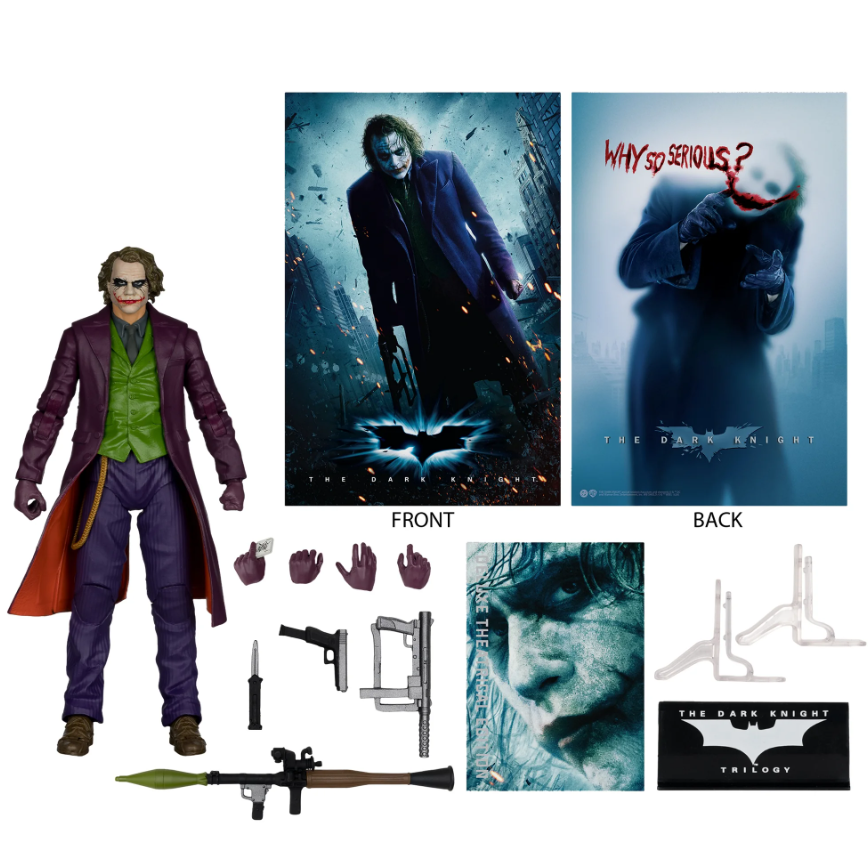 McFarlane Toys DC The Joker 7 inç (The Dark Knight Theatrical Edition) - görsel 3