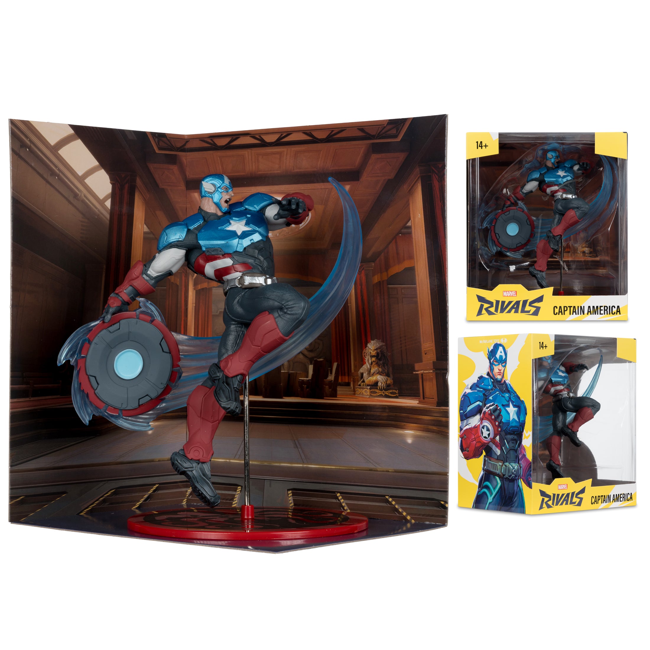 McFarlane Toys Captain America 1:10 Marvel Rivals Figür - görsel 4