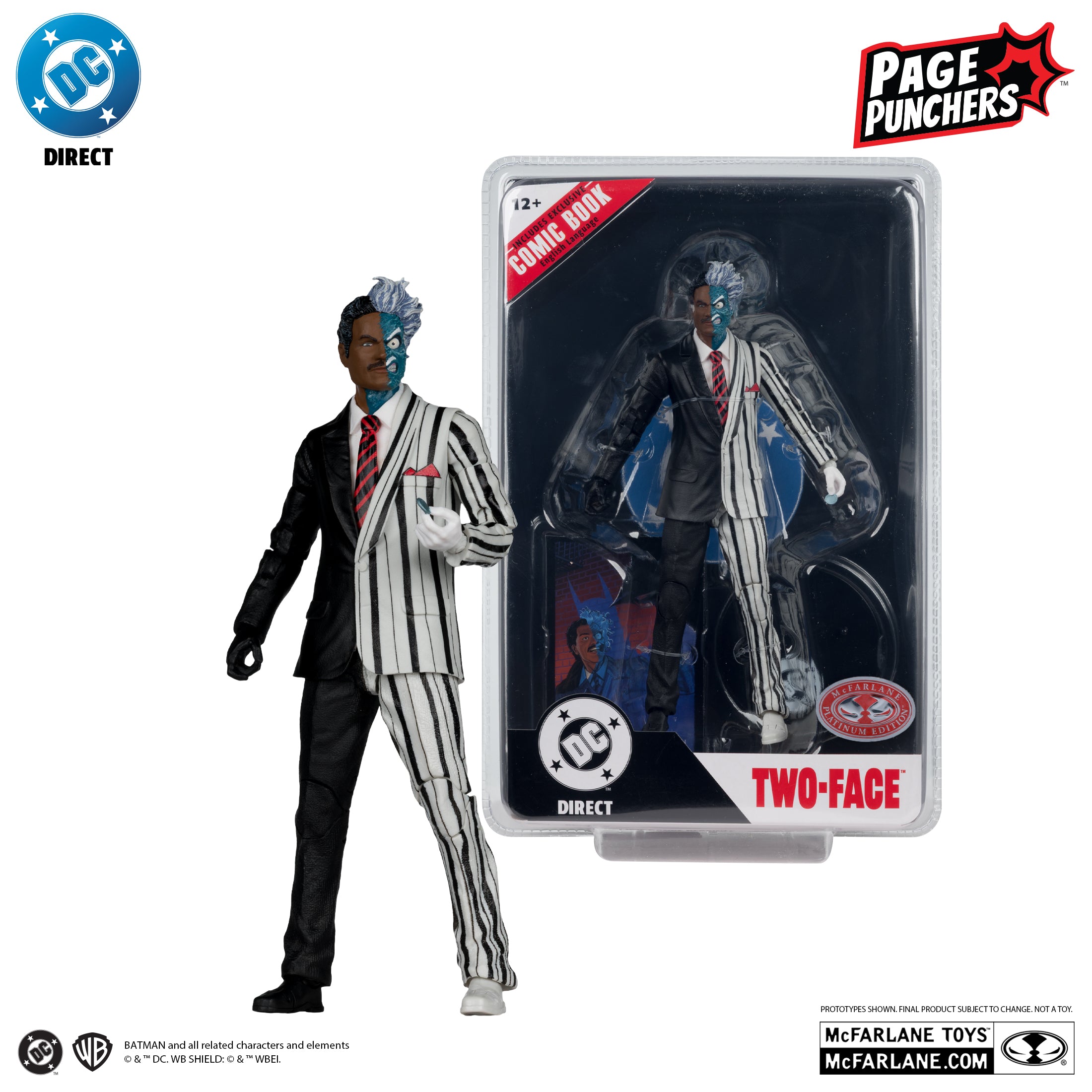 McFarlane Toys DC Direct Two-Face (Batman 89) Red Platinum Edition 18 cm - görsel 2