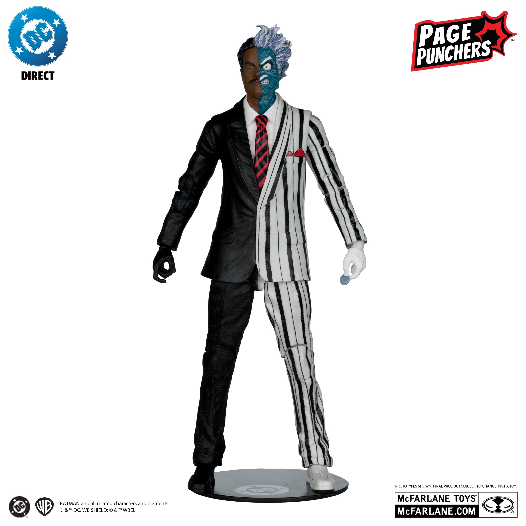 McFarlane Toys DC Direct Two-Face (Batman 89) Red Platinum Edition 18 cm - görsel 3