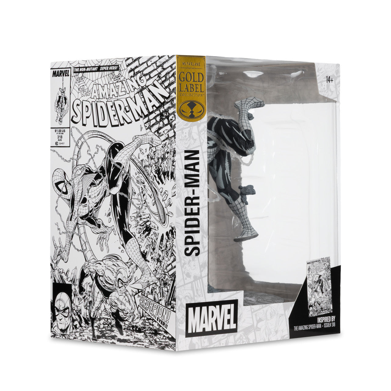 McFarlane Toys Marvel Scorpion / Spider-Man #318 Gold Label 1:10 Figür - görsel 9