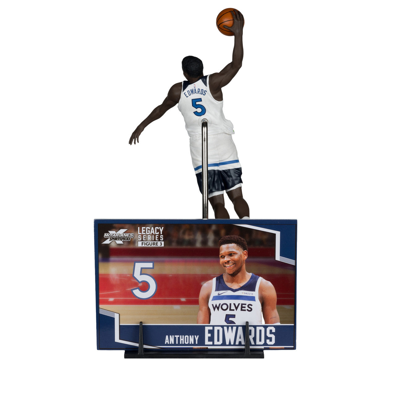 McFarlane Toys Anthony Edwards (Minnesota Timberwolves) NBA 7" Figür - görsel 4