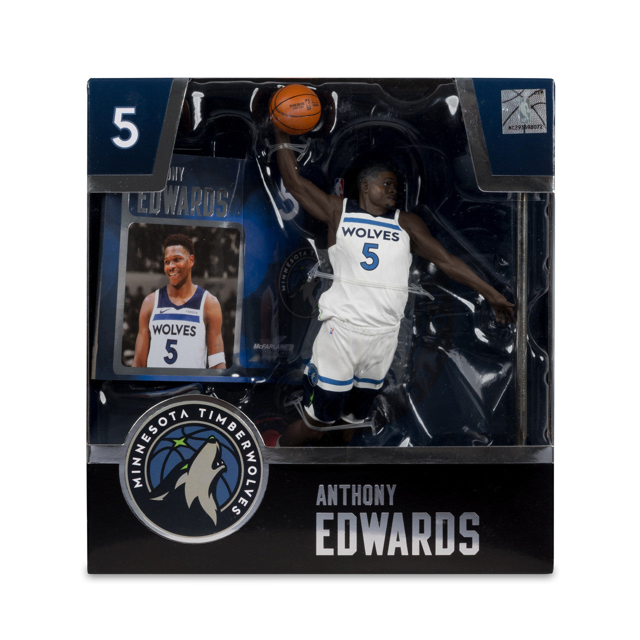 McFarlane Toys Anthony Edwards (Minnesota Timberwolves) NBA 7" Figür - görsel 6