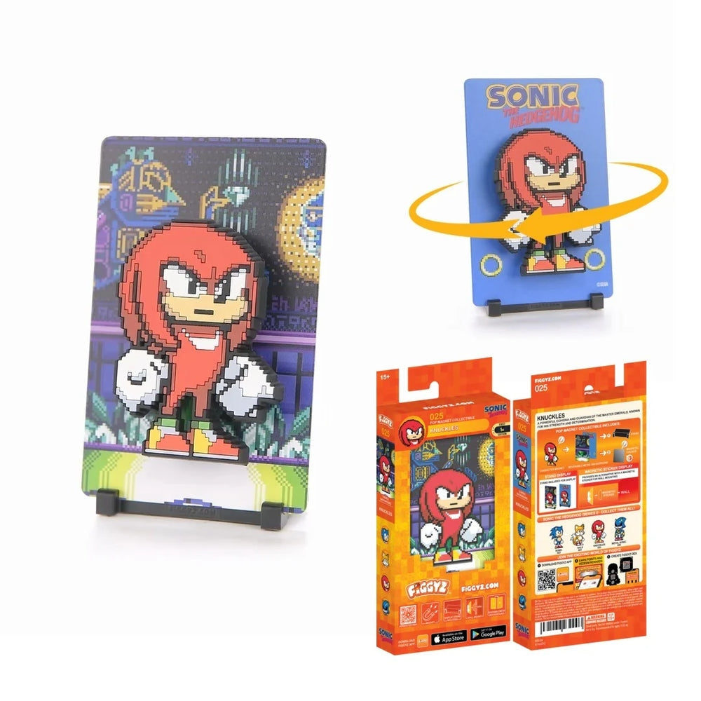 Knuckles #25 Figgyz - Sonic Classic Pop Magnet Figürü - görsel 3