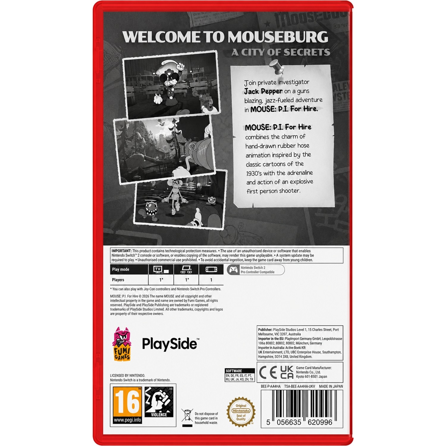 MOUSE: P.I. For Hire - Nintendo Switch 2 - görsel 2