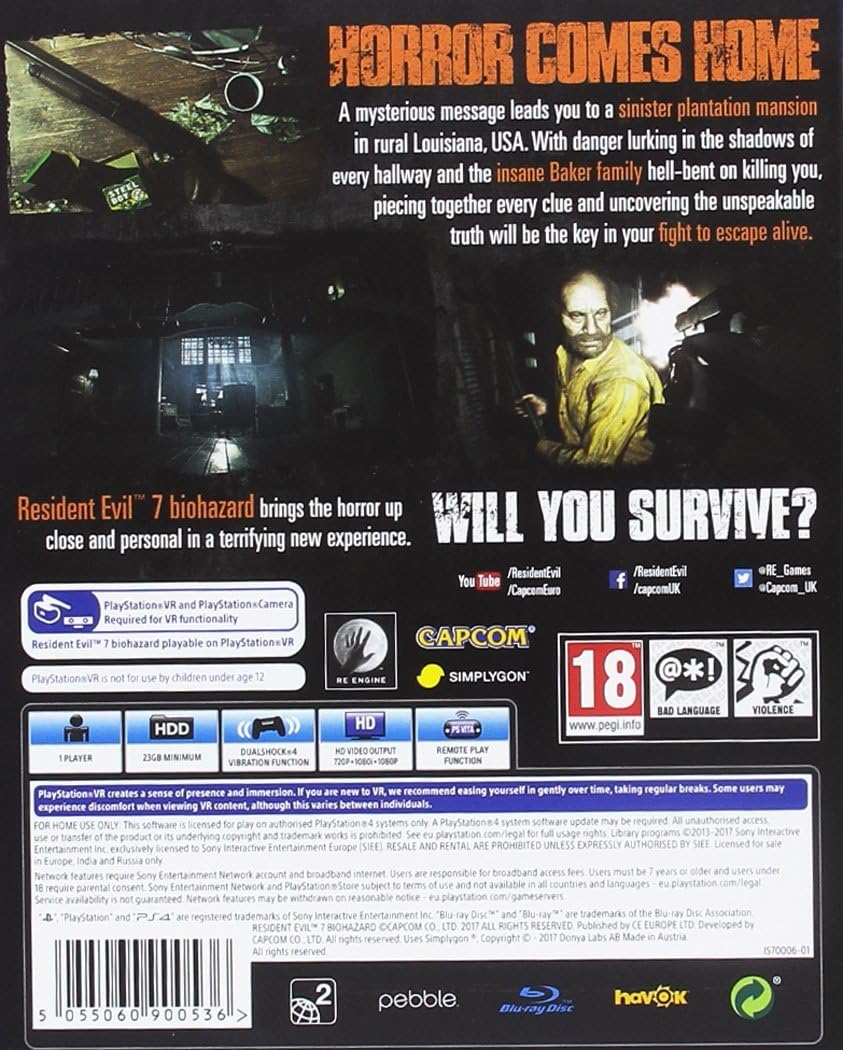 Resident Evil 7 Biohazard Gold Edition PS4 Oyun - görsel 2