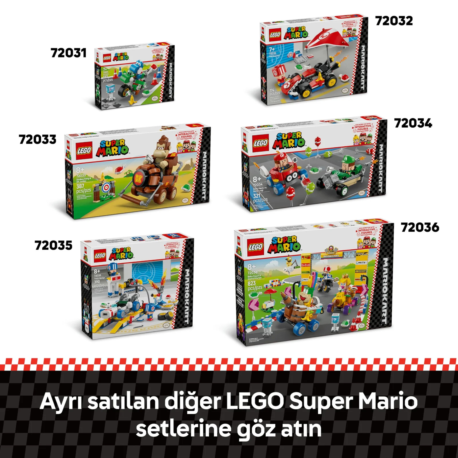 LEGO Super Mario Mario Kart Standart Kart 72032 - görsel 3