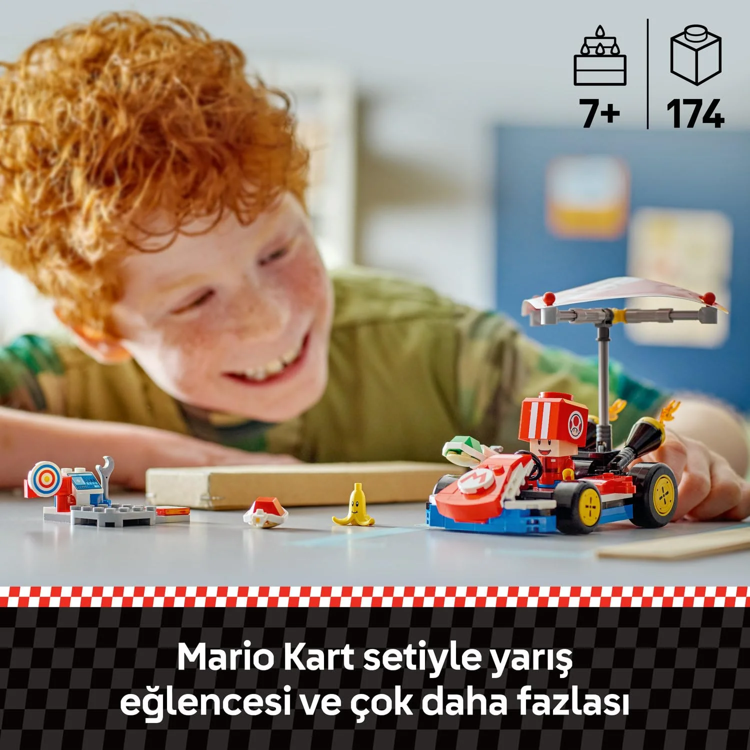 LEGO Super Mario Mario Kart Standart Kart 72032 - görsel 7