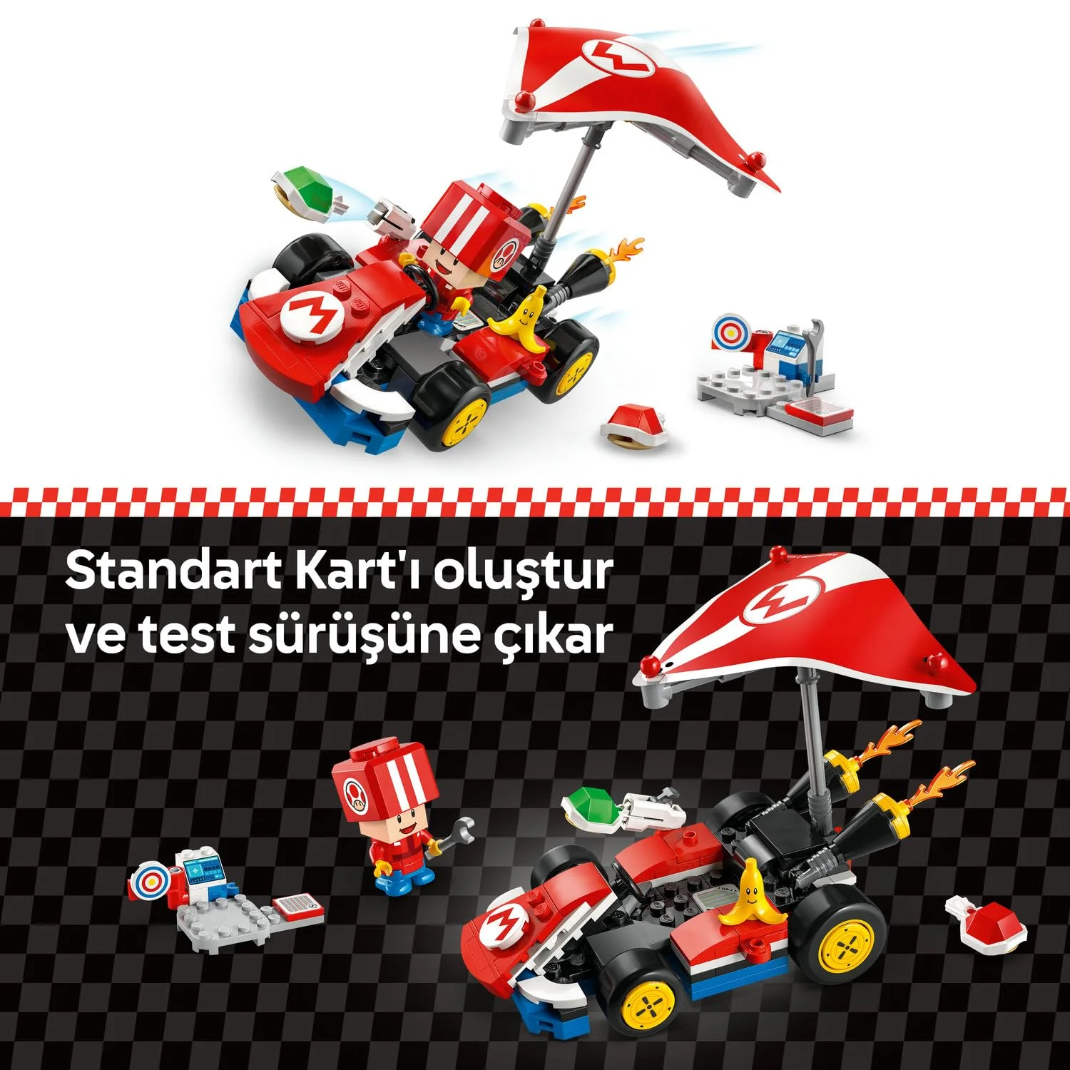 LEGO Super Mario Mario Kart Standart Kart 72032 - görsel 8