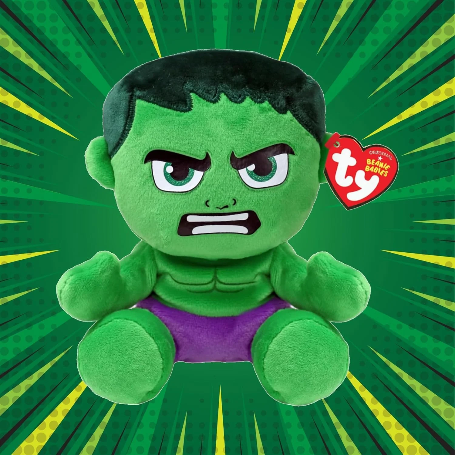 TY Hulk Marvel Avengers Beanie Babies Regular - görsel 2