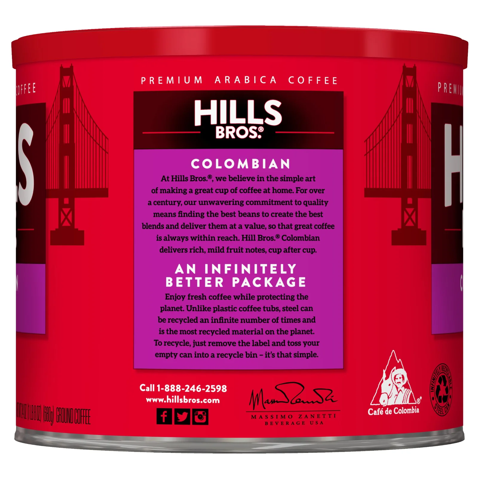 Hills Bros 100% Colombian Filtre Kahve 680 gr - görsel 4