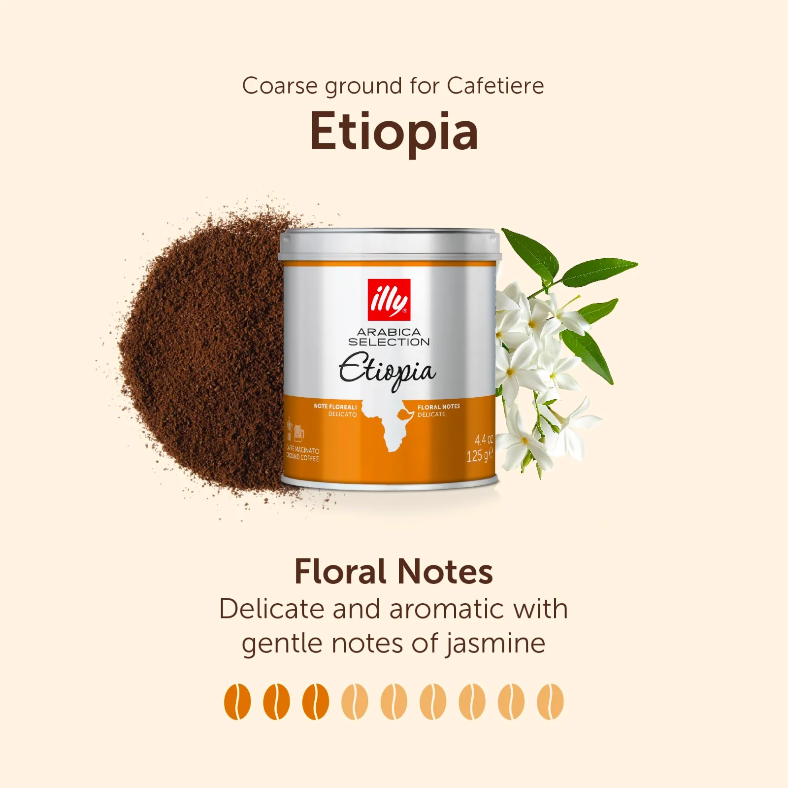 Illy Ethiopia Espresso Öğütülmüş Kahve 125gr - görsel 2