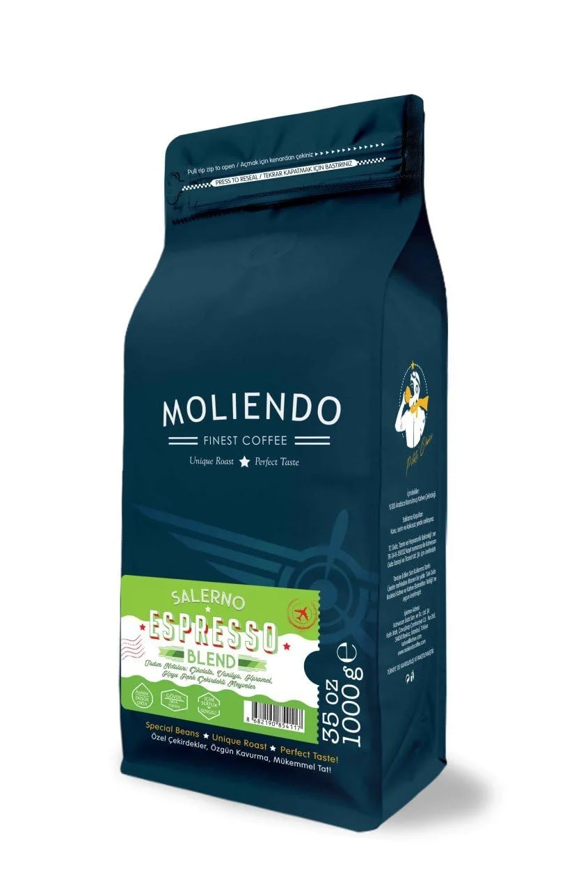 Moliendo Finest Coffee Salerno Espresso Blend 1 kg Kahve (Çekirdek)