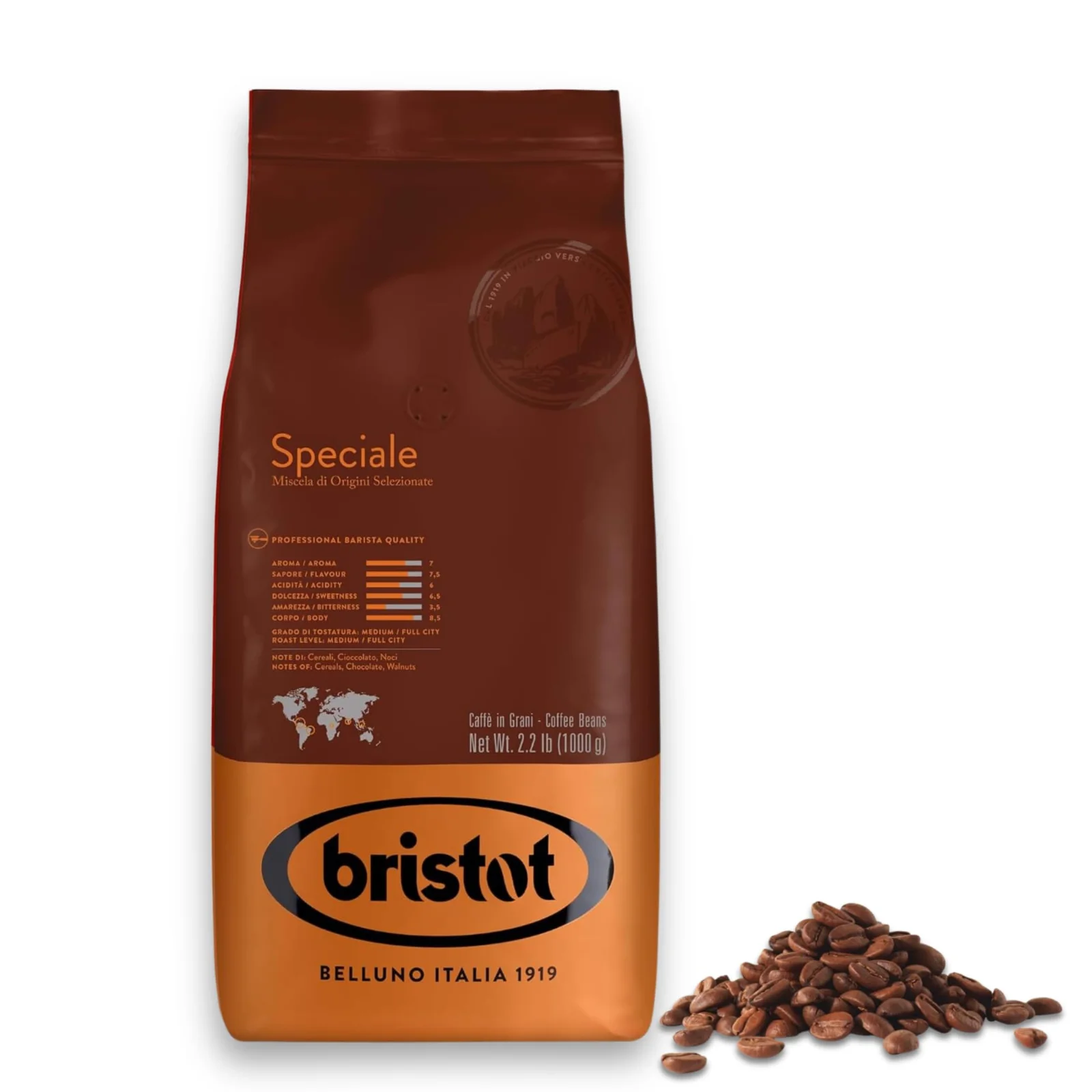 Bristot Speciale İtalyan Espresso Çekirdek Kahve (1 kg)