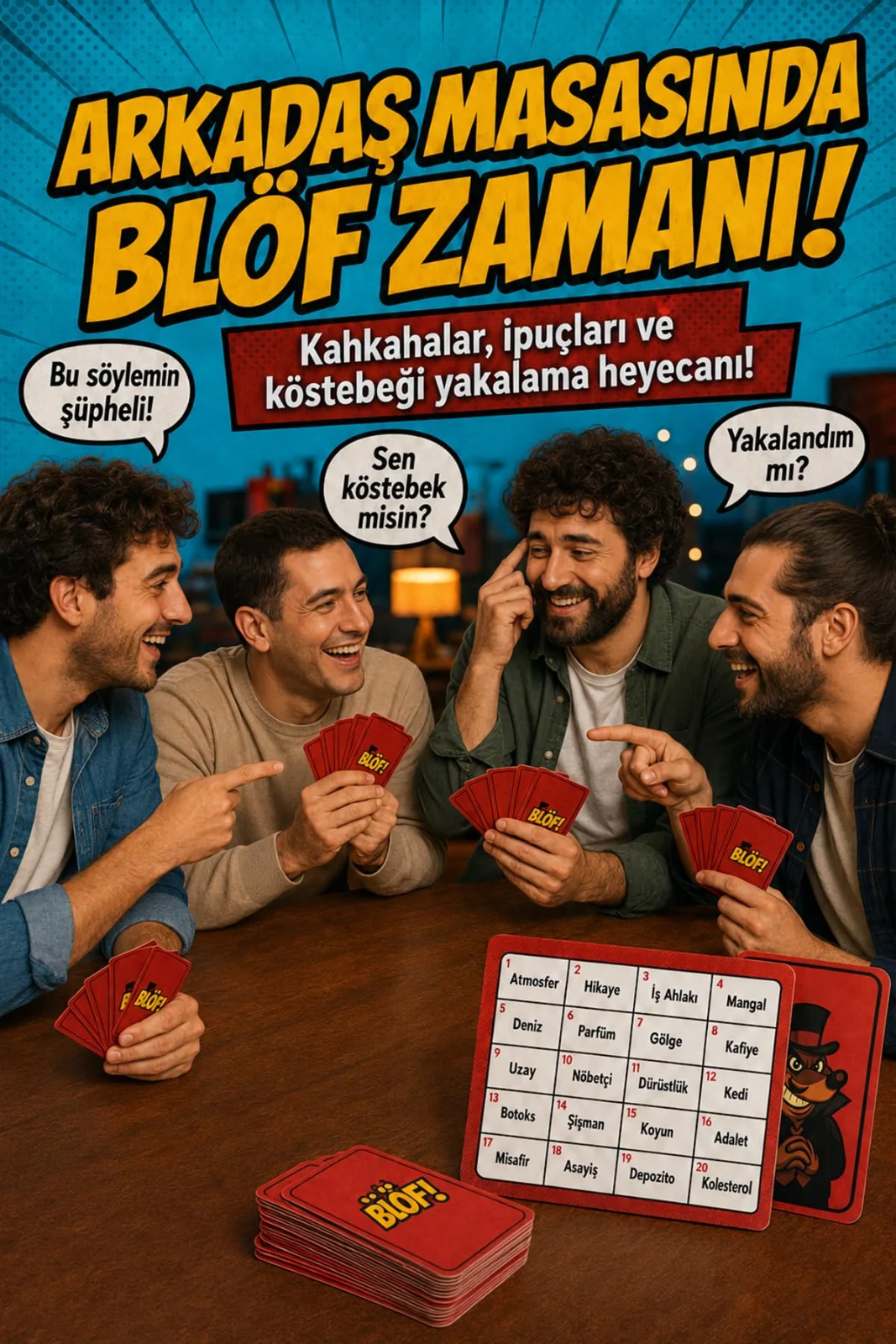 Köstebek Kutu Kart Sahtekar Kelime - görsel 3