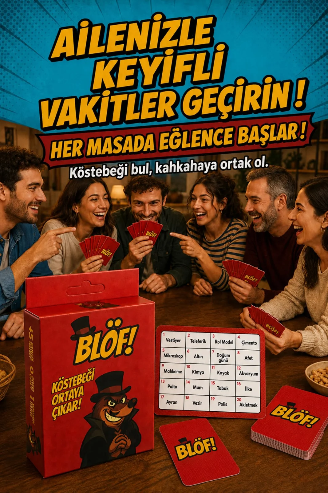 Köstebek Kutu Kart Sahtekar Kelime - görsel 4