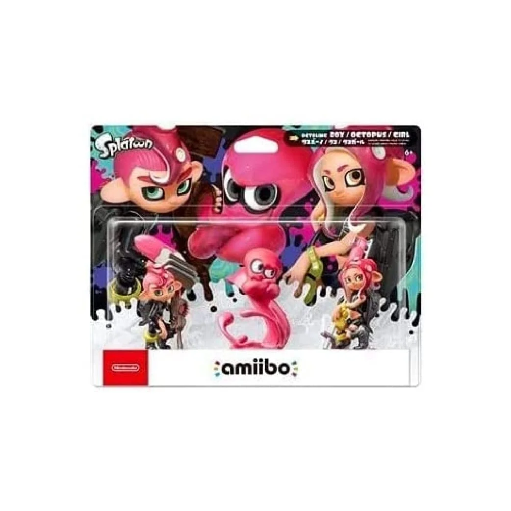 amiibo Octoling 3'lü Paket (Octoling Girl, Octoling Boy, Octopus)