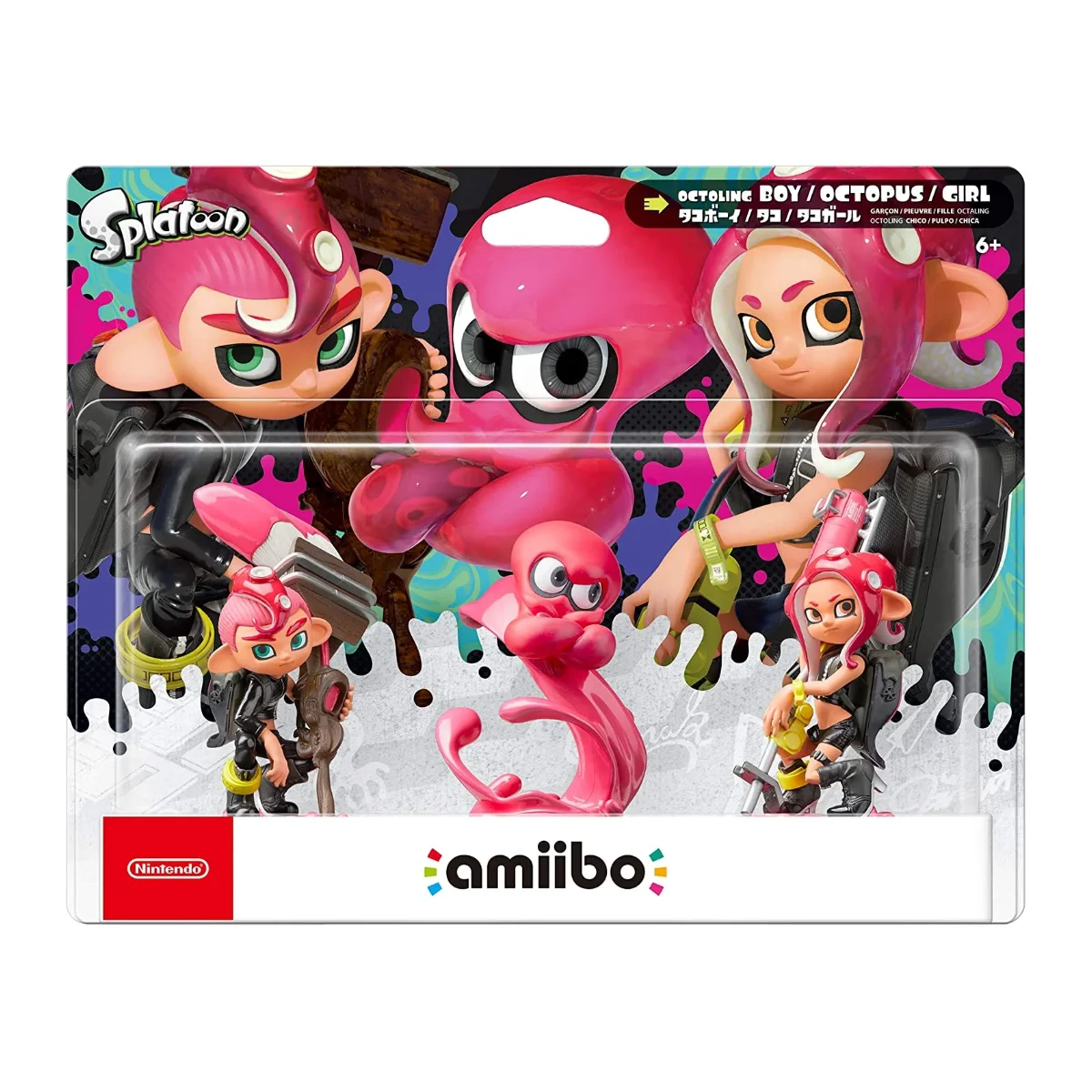 amiibo Octoling 3'lü Paket (Octoling Girl, Octoling Boy, Octopus)
