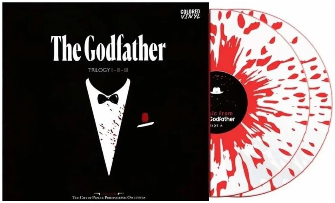 Music From The Godfather Trilogy I-II-III Double Red Splatter LP