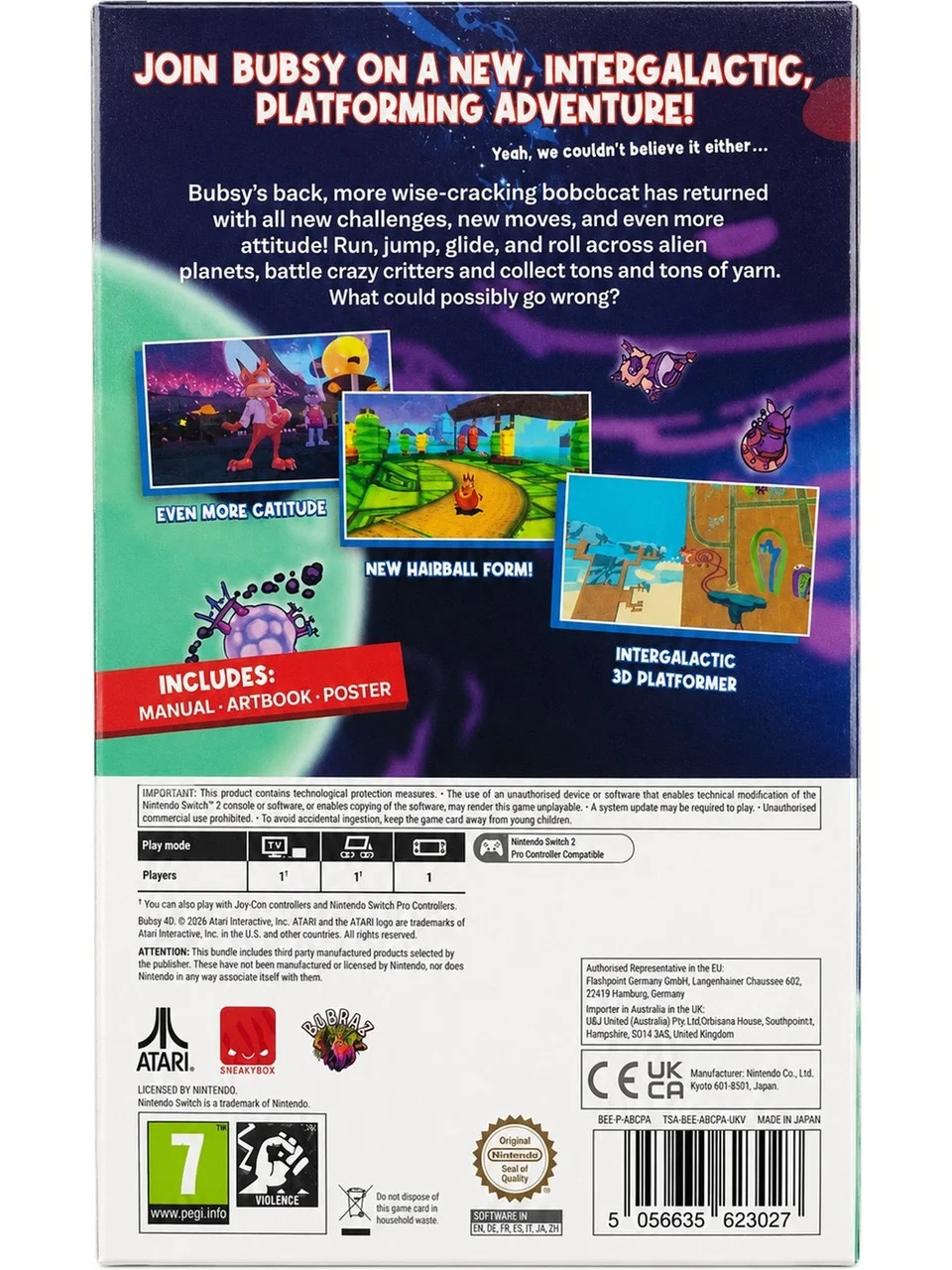 Bubsy 4D Pawsome Edition Switch 2 - görsel 3