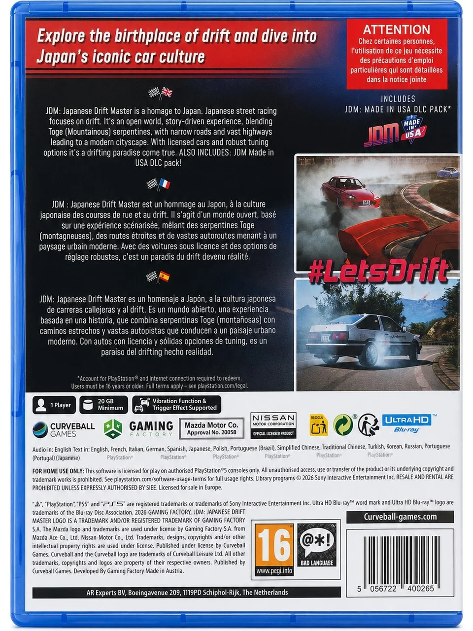 JDM: Japanese Drift Master PS5 - görsel 2